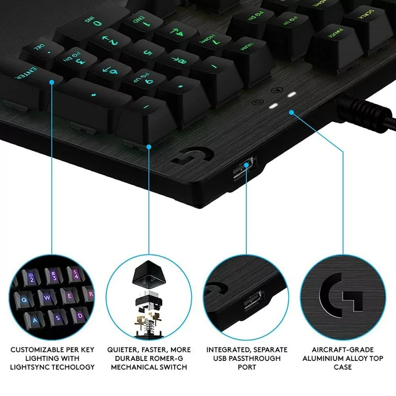 Logitech G512 Carbon GX BLUE CLICKY Logitech G512 Carbon GX BLUE CLICKY